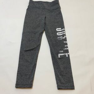 Justice Girls Gray Leggings-Size 8